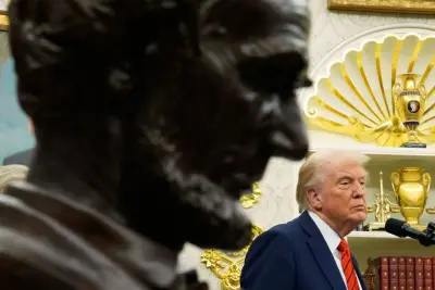 Trump reveals renovated Lincoln Bedroom bathroom as his White House remodel continues