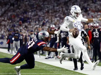 Right now, who’s the pick for NFL’s best? Buffalo QB Allen, or Patriots QB Maye? We’ll find out Sunday.