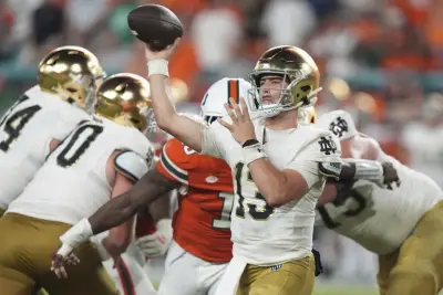 Freeman confident in QB CJ Carr’s future despite Notre Dame’s season-opening loss to Miami