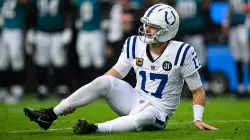 Colts' Daniel Jones slams helmet in frustration as he suffers gruesome Achilles injury
