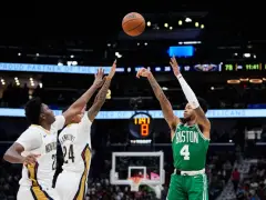 Anfernee Simons, Celtics catch fire late, blow out Pelicans for first win: 8 takeaways